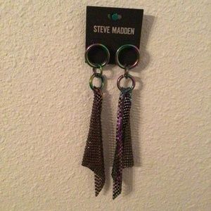 Steve Madden Oil Spill pattern earrings